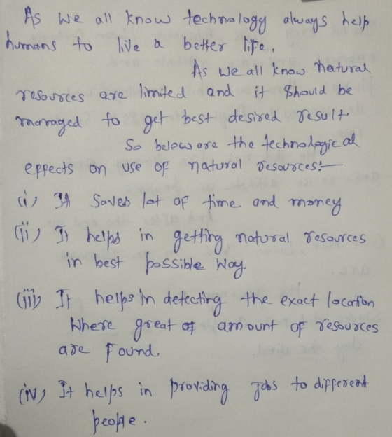 wje ll no echna log aays hel As ue all tnas hetural sourses are limited and Bhaud be ( 1), Soleb lat op tine and mamey in best possible. Hoy abe found (N) It helps in proydho Tchs to drrere酥 eode