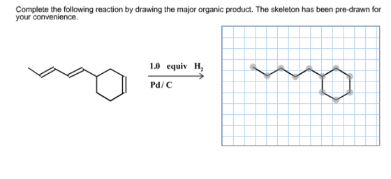 Complete the following reaction by drawing the maj