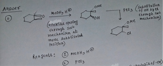 оме (substitution Answer о Раз (оғон Бұл е во меон, не through SN2 TOH ome mechanism (epoxide opening through SN2 mechanism a