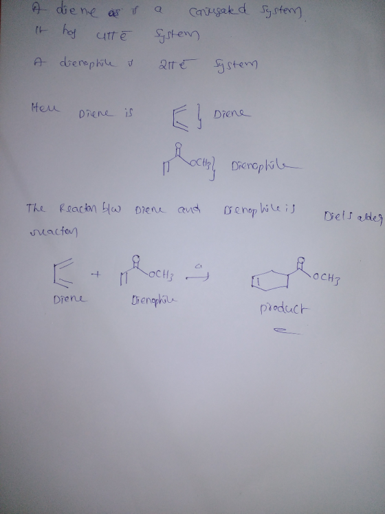 A diene ass a concugated system, It has cutte System A denoptile et atté System Heu Hen Diene is El Diene Diene Rocus? Drenop