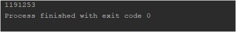 1191253 Process finished with exit code o