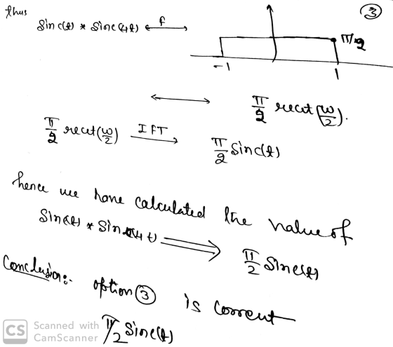 thus Sin clot) * Sinced) Mag - 1 ร reat e) eola recetu I FT 9 sin ded) hence calculated Sinch & Sinaut hane the halue of Conc
