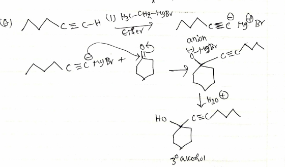 . C) CH2-H9B ---- I) f3t tx9B1 - - - C = C-H cerer bruger com anion . cc My Brt > - VH2O 0 Ho Ecm zo alcohol