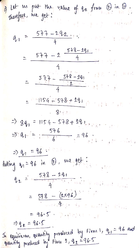 @ in @ o let us put the value of an from Therefore, we get: q, = 577 578-291 . 577-2 4 - 577- 578-290 1154 - 578 +291,1.. =>