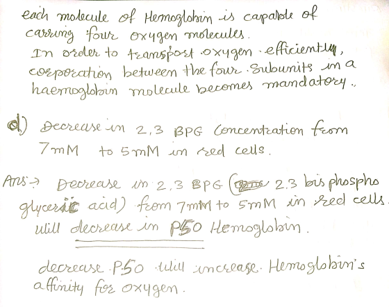 each molecule of Hemoglobin is capable of carring four oxygen molecules. In order to transport oxygen efficiently Corporation