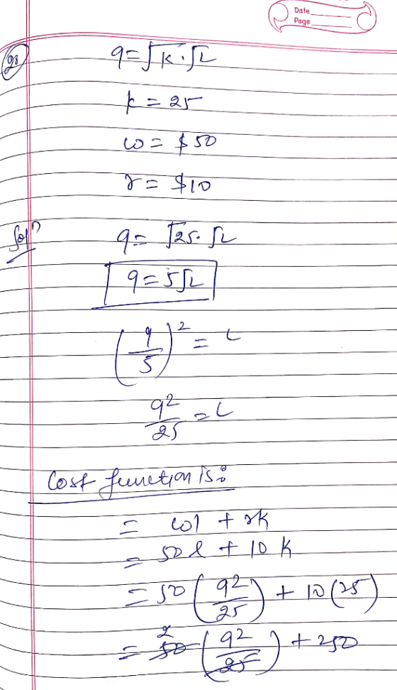 Date. Page 4- + - २ _LD 2 3 01 ८२ q= Jason | १e Cost fenetion is : 01 + K sol flok ata) ()