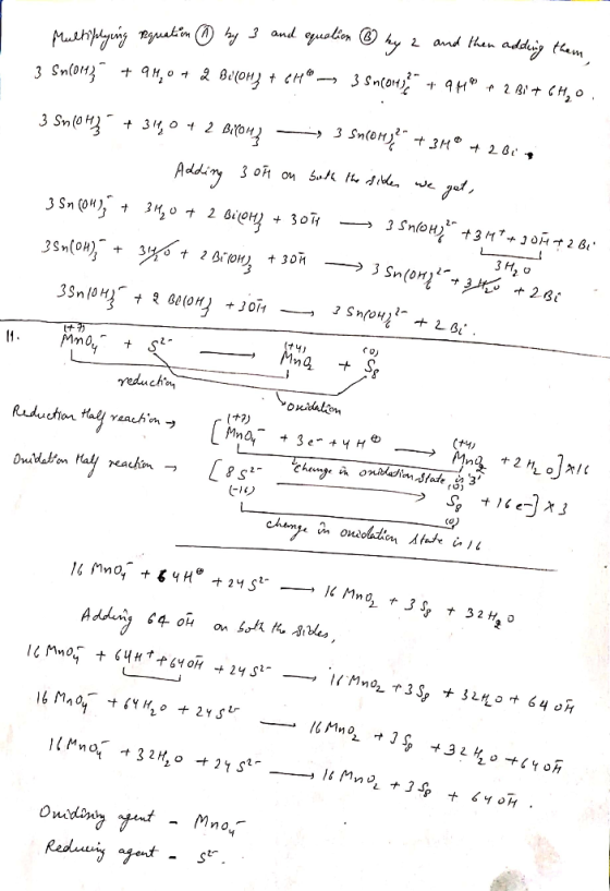 Multiplying requation ③ by 3 and equation ② by 2 and then adding them 3 Sn(012 + 9 4,0 + 2 Belom2 + CH — 3 Sm(orto + 9 HB r