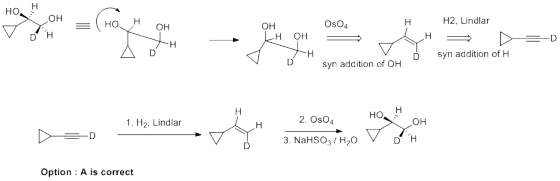 Н но он H2, Lindlar н OsO4 ОН Он н OH н Н H н syn addition of H D D syn addition of OH Н но Н 2. OsO4 он 1. H2, Lindlar н H 3