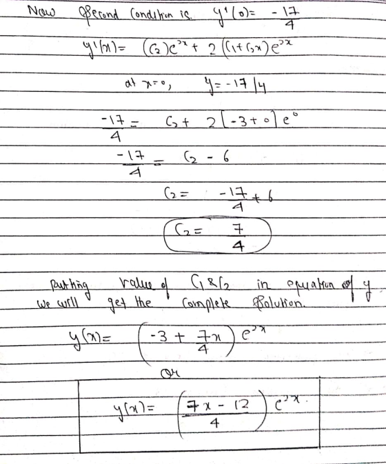 17 4 Now opecond Conds kon is. golo)= 4164)= (( )Cºn+ 2 ({if(x) e?? at n=0 4--1714 G+ 21-3+ole -17 4 -17 - 12 ( 2-6 (2= -176