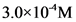 3.0x10*M