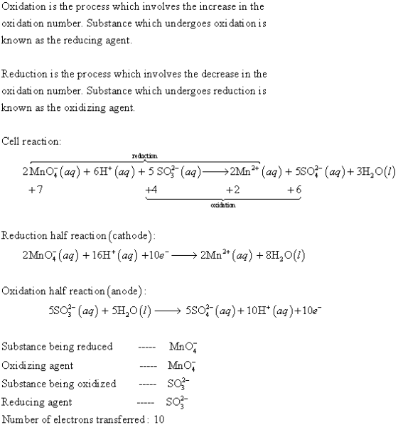 Oxidation is the process which involves the increase in the oxi dati on number. Substance which undergoes oxi dati on is know