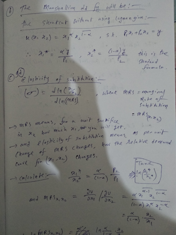 1. The Marshallion dd fy will be : - the Shontent without using lagnan giun! u (122) = a,& xl , sit. Pid, then = y. & 2* - xy