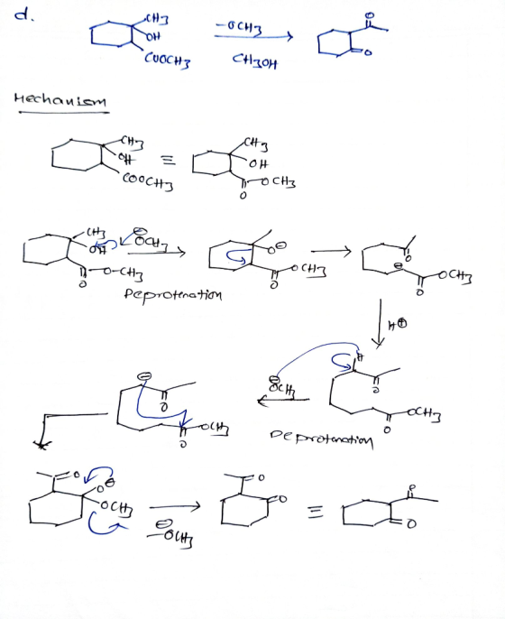 CH3 Ha CUOCH3 CHLOH Mechanism CH3 CH3 OH = -OH -COOCH3 TO CH3 OCH? 47 peproteration ro LH2 De protection