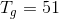 T_{g}=51