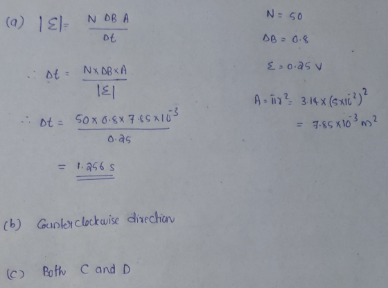 N = 50 (a) 1 El NDB A ot DB = 0.8 {=0.25v of NX DBXA A - Ty? 3.14% (sxvü 2)? ot= 5000.8x7.850103 = 7.85 x 103 m² 0.25 - 1.256