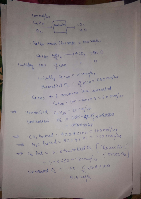 Coonpus H, O 2 2. theoretical a2 . 2x100,-650 ho to, cansumal than unreact d mo hen unreact unrerched 78o-1364x oo 仁520 mol/
