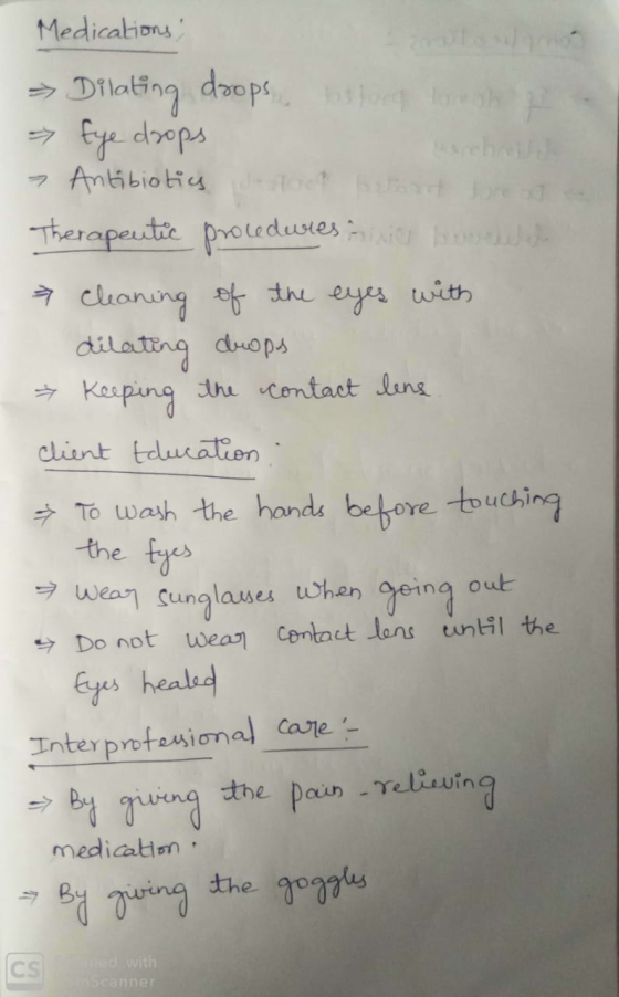 a Medications: Dilating doops, historg tanon p Eye drops > Antibiotics too hatat tona Therapeutic procedures his broth > Clea