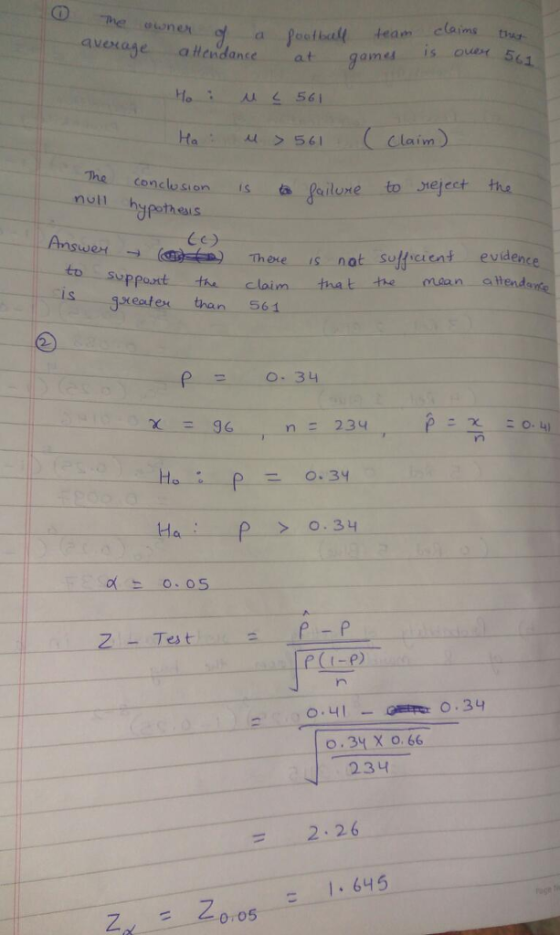 he owner avexasealtendance at game is ouer s , >541 (Claim) conclusion is ta Qailume to teject ull hypothesis wet nat suficie