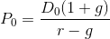 Po= Do(1+9) r-9