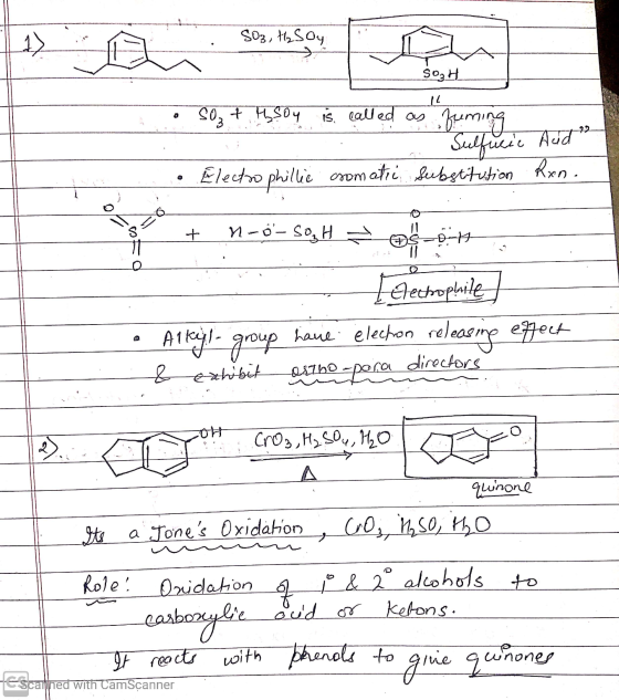 SO₂, H₂ SOy This is on the SH • S0₃ t hsoy is called as . Sulfucic Aud . Electro phillie asomatic Substitution Rxn. + 1-o-