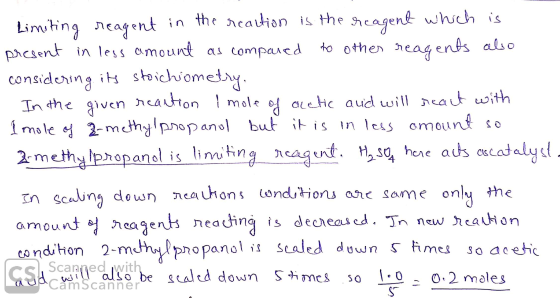 Limiting reagent in the reaction is the reagent which is present in less amount as compared to other reagents also considerin