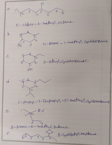 5-chloro-2-methuk octane. 3 u-bromo -1-methyl Cyclohexane 2 3-ethyl Cyclohexanol. он l-propyl-3-Isopropyl-5-methylaclohexane