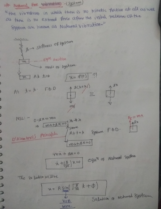 Naral Fee vSystem) the vibmatoro in wuhich thene is mo kinetic fnchion ae all cus well as then is no extonnd和te after the int