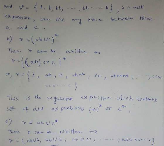 and be = ht, b, bb, expression, can bb }, & is null lie between these place any ound b) can be = (ab uc) Then written sinhab