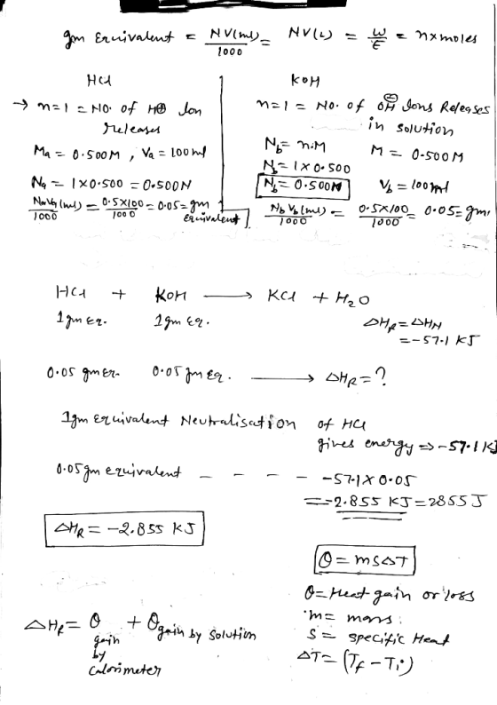 gm eruivalent a NV(me) = NV (b) = We z nx moles 1000 HU n=1 = No. of Ho don releases Ma=0.500M , Va = 200ml Ny = 1X0.500 = 0-
