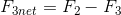 F_{3net}=F_{2}-F_{3}