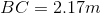 BC=2.17m
