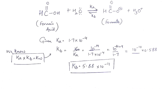 HC-OH tho kay Heco + Hot (Formic (Formate) Acid) Gи Ка - 1-1х -Ч We know K, , K , 16 , 16+4 10 ч - - - 10 x6:588 | Ка хK, гku