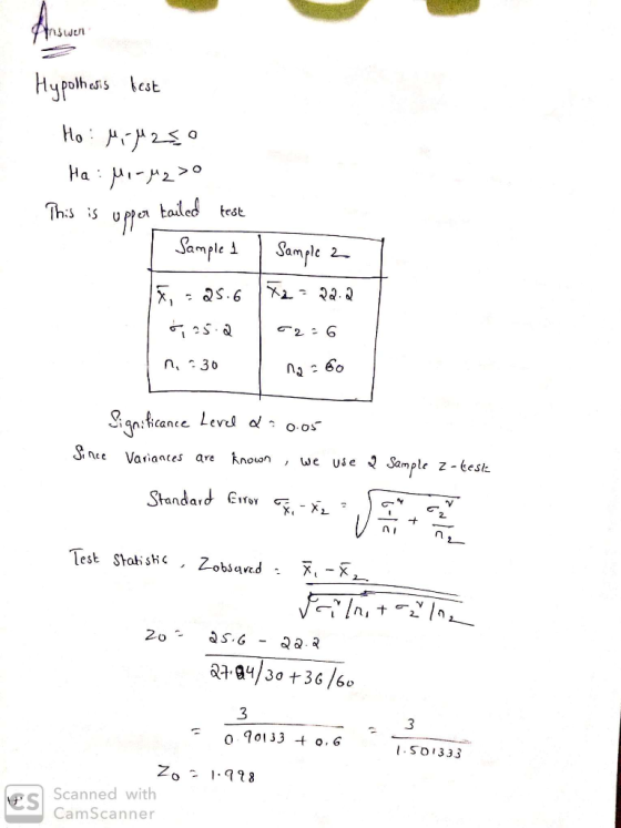 swun Ha 2_ test Sample Sample 2- 2 iances are known , we use ง Semple z-tes nc t ar a04/30 +36 60 3 o 0133 + o.G . SO1333 Sca