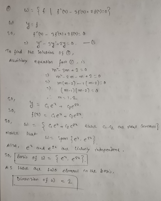 tu So, To find he Solusrion O, m- m-2)0 So So , ex and e 2 λ mo Unlun ,ndependent .