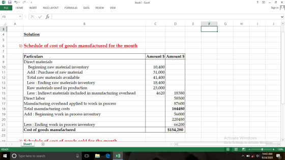 XJ 5 Book1 - Excel ? - X FILE HOME INSERT PAGE LAYOUT FORMULAS DATA REVIEW VIEW Sign in F3 X ft A B с D E F G H 1 J 3 4 Solut