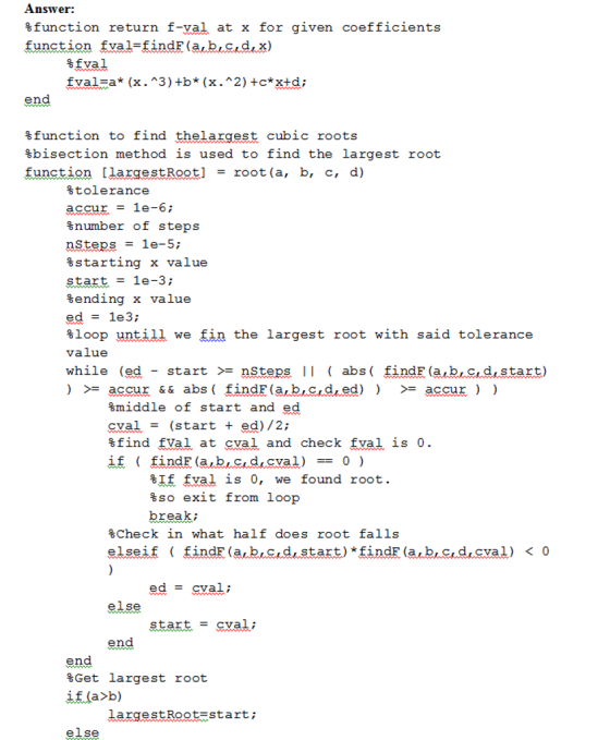 Answer: function return f-val at x for given coefficients function kval-find?(a.biS.dix.) Afval end function to find thelarge