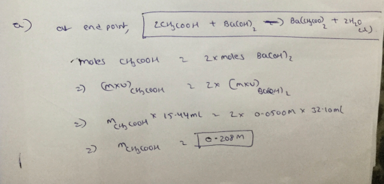 a) at end point, 2chcoon & Balon ) Balthcool + 2H20 2 zx moles Bacon? moles chroom » (охvси, свои Lх Ско осон), 2) ма соон *