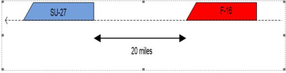 SU-27 F-16 20 miles