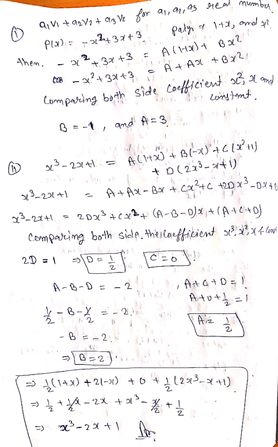 B=-1 ʼ and. A-3 t D ( 2x3ー牲リ Com pating both siele.the ilaefficient s?yh4㈣ CEO 2 2