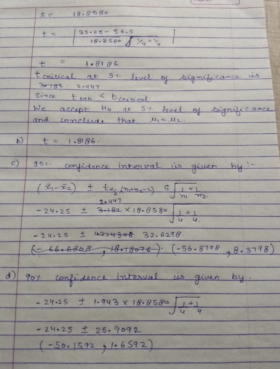 18-8580 32.2S- 5 6.5 18.8580 I8186 t critical lavel sigmiticance is at Br182 Simce 2.447 trab tCritical leuel We ignitie Ho C