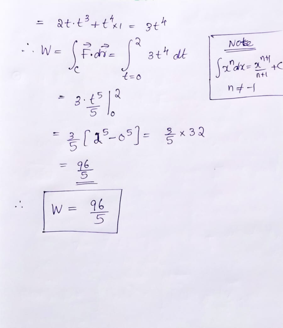 at t² + + x1 = 8th rocha 3th at ..We 2 Note ) Saranx= ahhh te t=o 5 2 na- 3.t 5 (19-05)=*32 - 96 W = 96 5