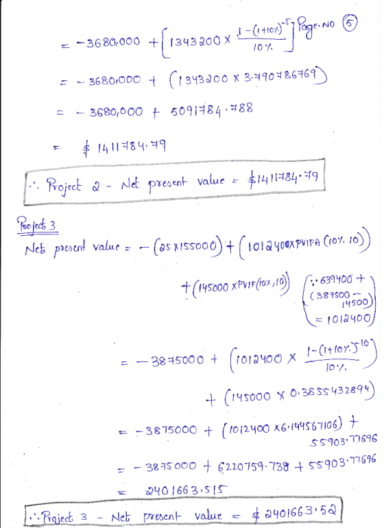 = -3620.000 + 1343200 x 1-Cortosa p Page.no © 10% = - 3680000 + (1343300 x 3,-490486769) = - 3680,000 + 5091784.788 = $ 14114
