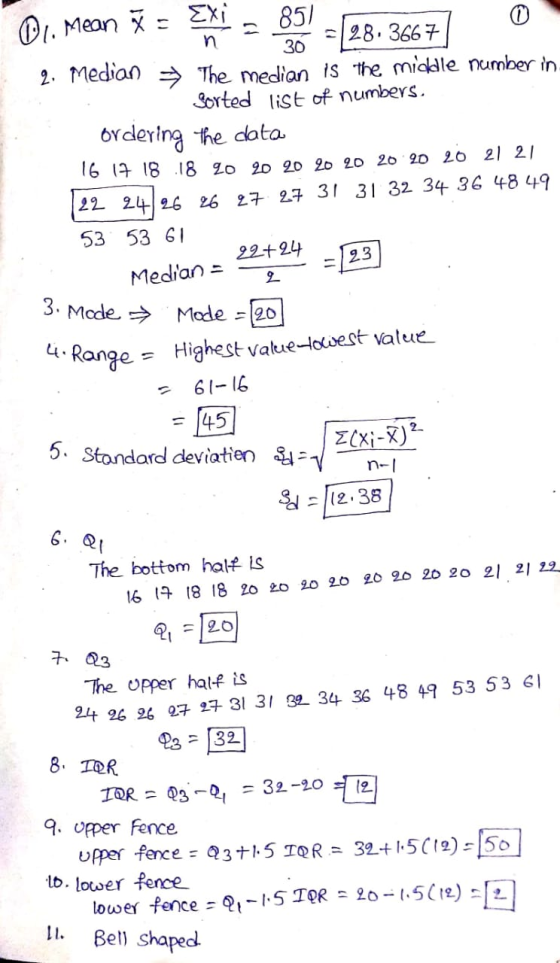 20 01. mean = 85) = 28.36677 0 2. Median > The median is the middle number in. Sorted list of numbers. ordering the data 16 1