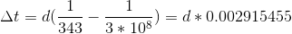 = da 3433* 108/ 2) = d * 0.002915455