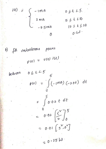 it) ( -MA 2 MA mA 04 5 LELIO 10 ¢ £ L 20 - oilala b) for the lantenacs powes PE) - Vlt) itd) between outl5 pt) = S(-1mA) (-20
