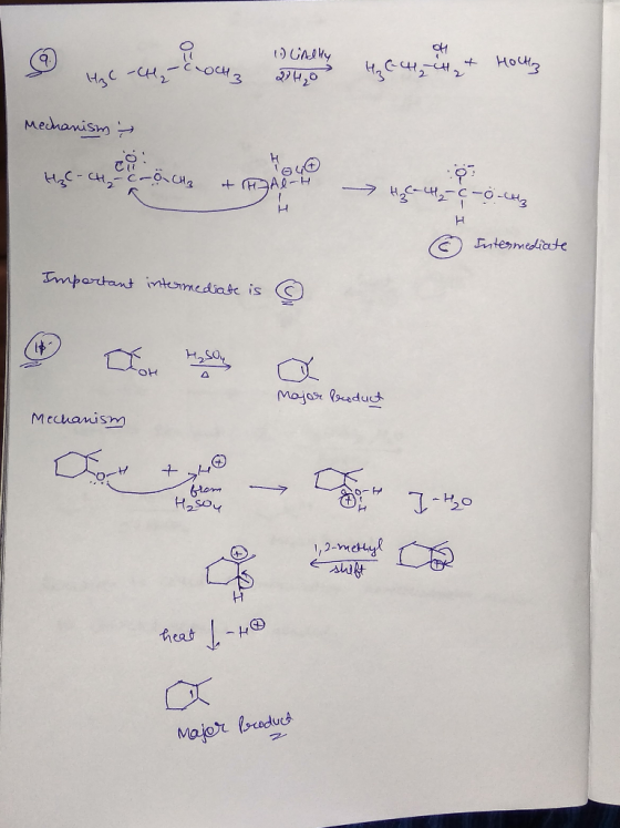 9. 1. LAlly 2H₂O Hey (41, in the Hours H₂C-CH2-C043 Mechanism → HC- CH₂ - COCH₂ + НАА-н Ha Ha H2 - C- och H H Intermediate Im