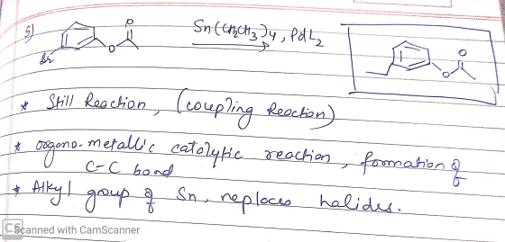 SJAL Sne Chechizzy, Podty o Still Reaction, Lcoupling Reaction) orgono, metallic catalytic reaction , formation q o c-c bond