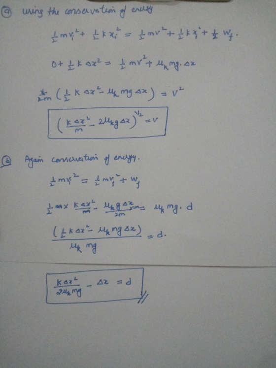 a uring the conservation of enusy mvh + & txt = 2 mv ² + 1 ky + z wy. of Ekox² - 2 mr + 4 mg. ax 2 ( kax² - 4 mg x ) = 12 Cre
