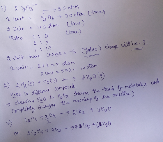 1) 2 52032 as atom 1 unit = So 0₂ 30 atom (true) 2 Unit = usatom (true) Ratio se 0 (true) 1 1.5 tolle) Chaoge - and 2 Unit ha