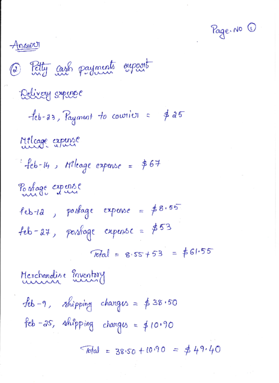 -kb-33,Rayment to coun ; 5 rel 67 feb-la , posg exptnse THal-8.ss t 53 ニ$61.55 ea, changos 10-90 lota3 sotto 0 49.40